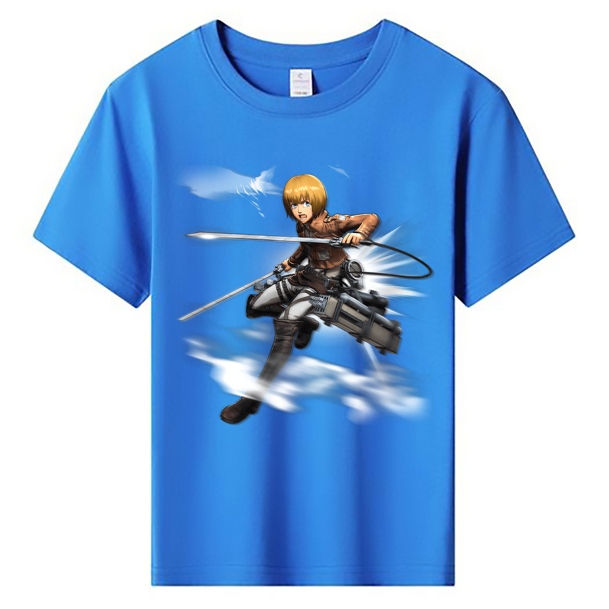 （画像用） 進撃の巨人 アルミン·アルレルト Attack on Titan Armin Arlert 綿100％キッズTシャツ（フロントプリント）